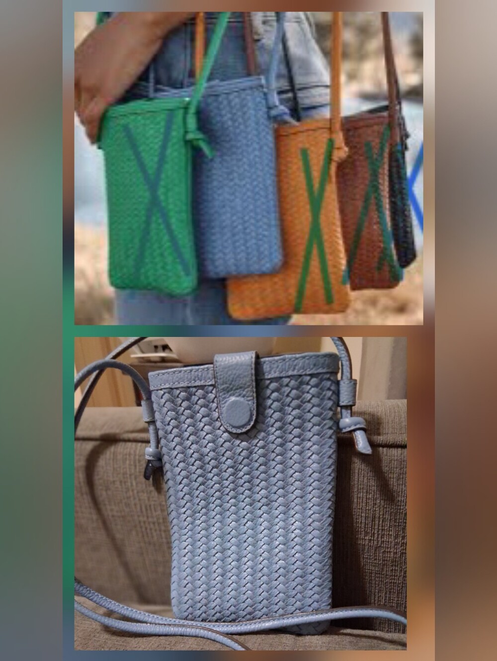 J Jill Light Blue Phone/'Crossbody